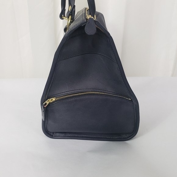 Ghurka Rover No. 66 handbag blue Navy Leather - Picture 9 of 13